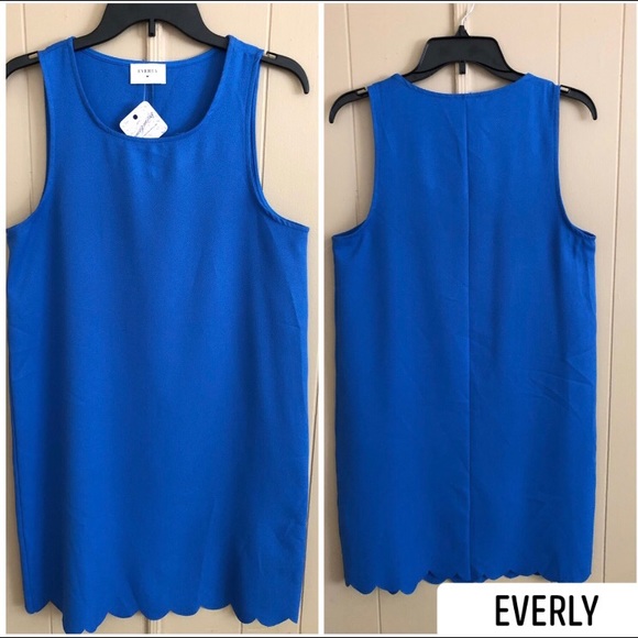 Everly Dresses & Skirts - EVERLY Blue Sleeveless Shift Dress. 🎀 Size M